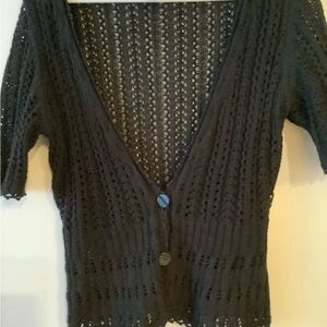 Elegant Black Knit Sweater